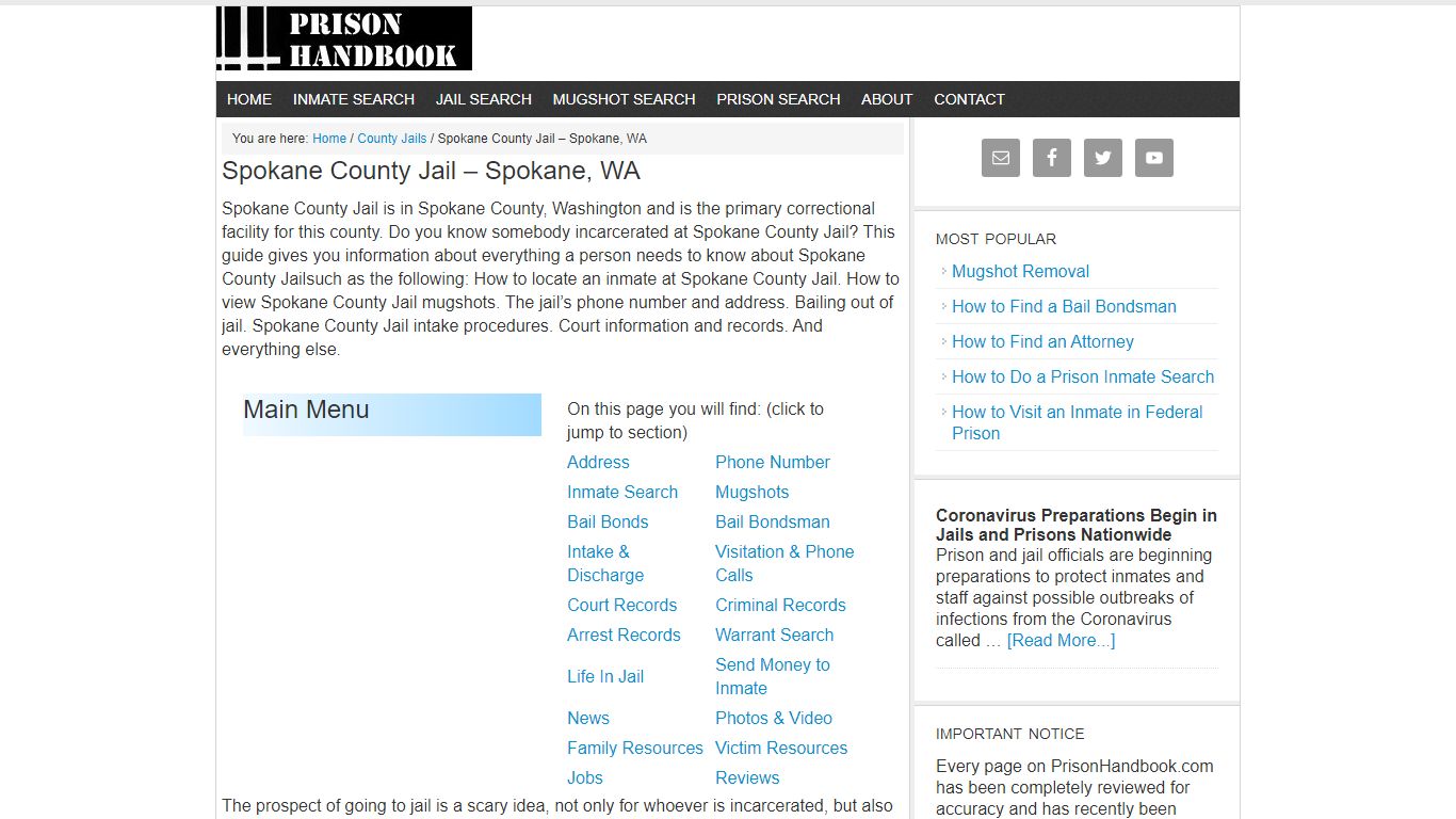Spokane County Jail – Spokane, WA